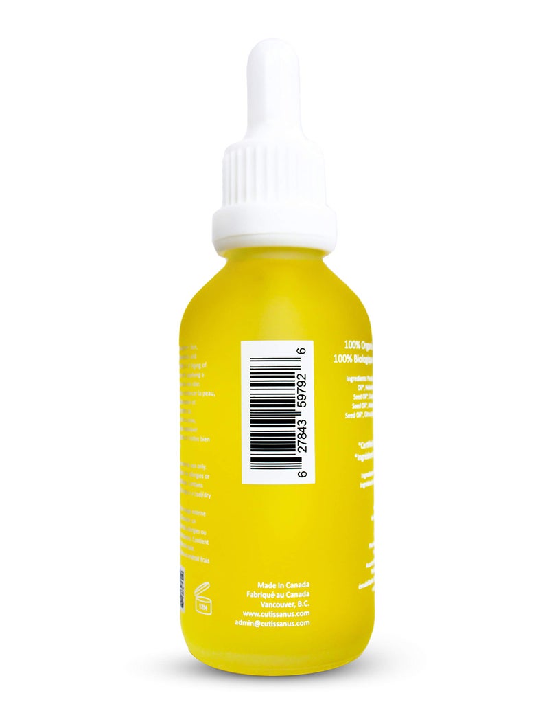 Cutis Sanus 100% Organic Vitamin D Skin Face Oil Serum Moisturizer - Premium 2 oz. By Cutis Sanus - Natural Advanced Skin Care For Re-Hydrating and Illuminating Skin - Image 4