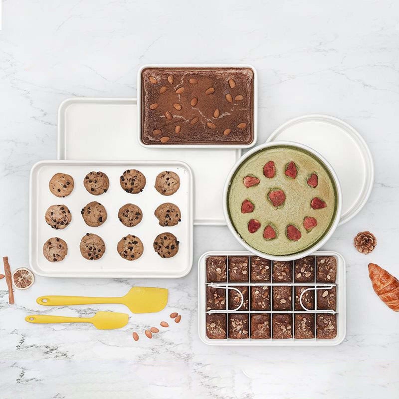 Cookie Plate 13 Inch Non Stick Carbon Steel Baking Pan For Cake Roll And Dessert - Image 3