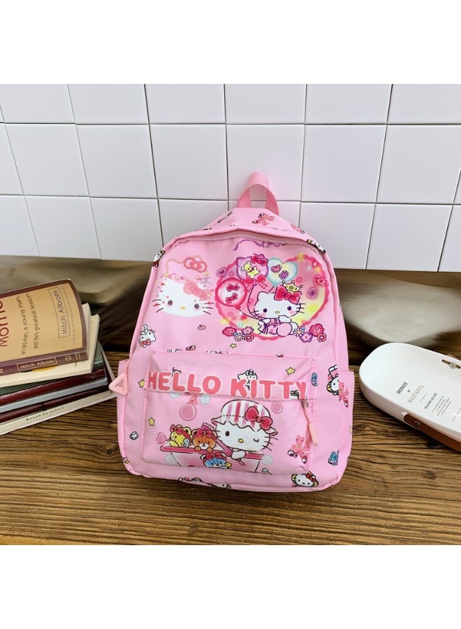 Hello Kitty Kids' Pink Backpack with Cartoon Print - Image 1