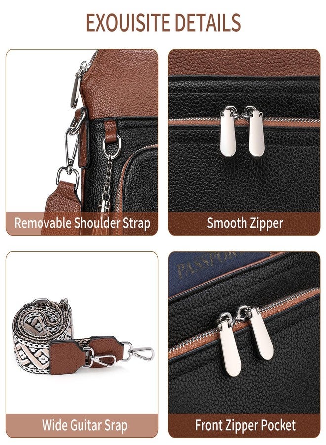 FALAN MULE Crossbody Bags for Women Trendy Soft Leather Hobo Purses Shoulder Handbags With Tassel - Image 4