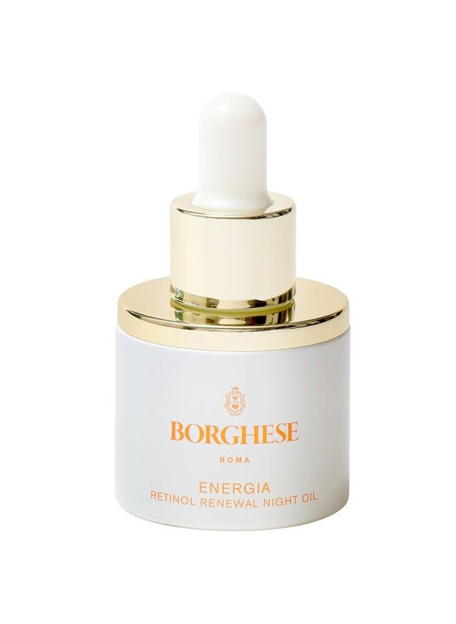 Borghese ENERGIA Retinol Renewal Night Oil - Granactive Retinoid 1% Face Oil for Anti-Aging & Skin Texture with Sea Buckthorn Oil, for All Skin Types  - Image 1