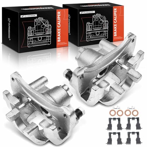 A-Premium Disc Brake Caliper Assembly with Bracket Compatible with Select Toyota Models - Highlander 2001 2002 2003 AWD Only - Rear Driver and Passenger Side, 2-PC Set - Image 1