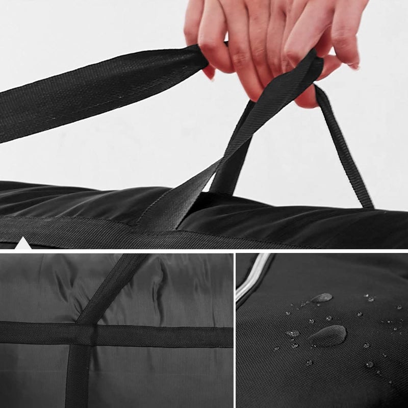 IWEIK Multipurpose Extra Large Heavy Duty Storage Bags Duffle Bags for Space Saving Moving Storage (60Gal/230L, Black) - Image 5