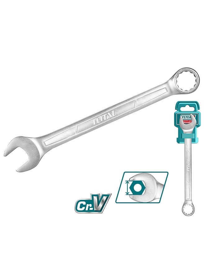 توتال تولز مفتاح ربط توتال متعدد الاستخدامات | فولاذ Cr-V | مطلي بالكروم بلمسة نهائية غير لامعة | مفتاح ربط متين لربط وفك الصواميل والمسامير - Image 2