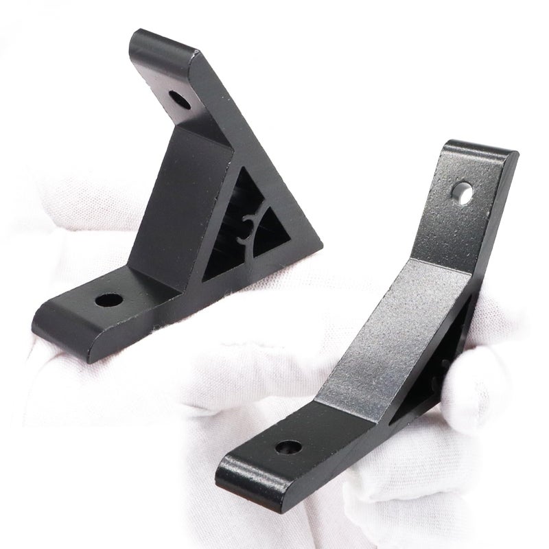 Blccloy 4Pcs 45Deg  4Pcs 135Deg 2020 Aluminum Extrusion T Slot Angle Bracket 20 Series Extruded Hardware 45 Degree Joint Corner Connector For 45 135 Degree 20/20 80 20 2040 Black Aluminum Profile - Image 5