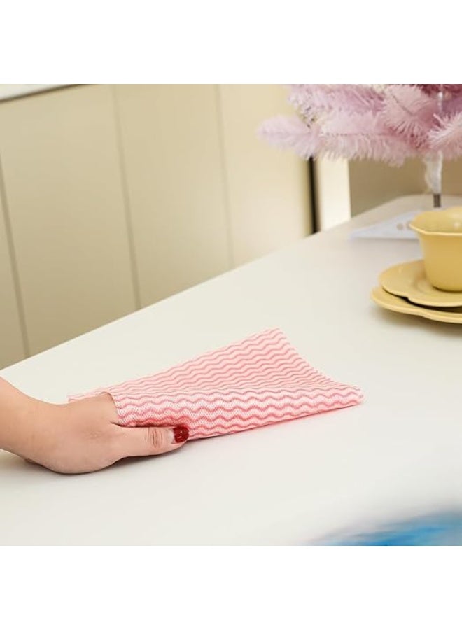 OKS Reusable Cleaning Wipes Roll (30 Pcs) - Super Absorbent & Durable Viscose Kitchen Towels - Perforated Roll-Type - Image 3