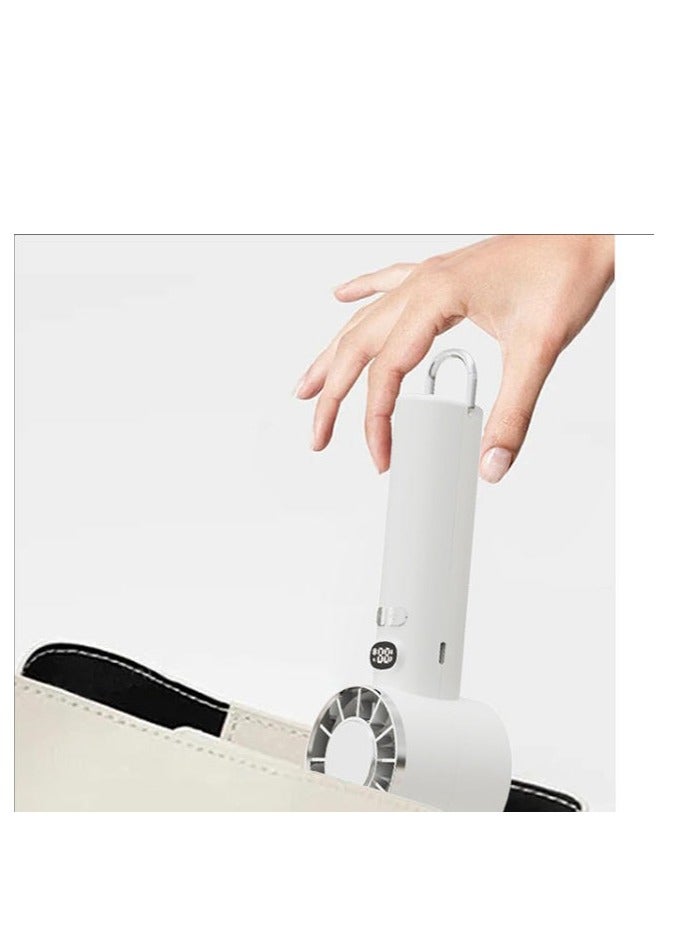 Handheld Fan USB Charging Digital Display - Portable Outdoor Fan - Image 3