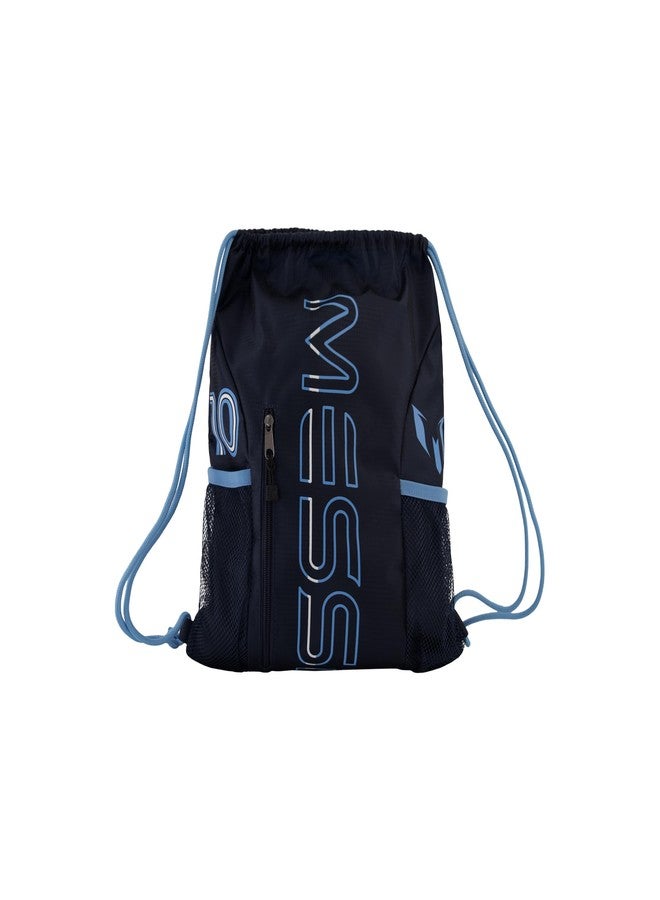 ميسي حقيبة ظهر مدرسية برباط للأولاد من ميسي، لون أزرق داكن، مقاس واحد - Image 1
