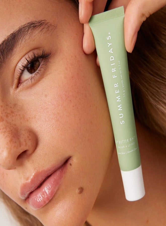 Summer Fridays Lip Butter Balm Duo - Hot Cocoa (.5 oz) & Sweet Mint (.5 oz) - Vegan Lip Care for Moisture, Shine, and Conditioning Hydration - Image 2