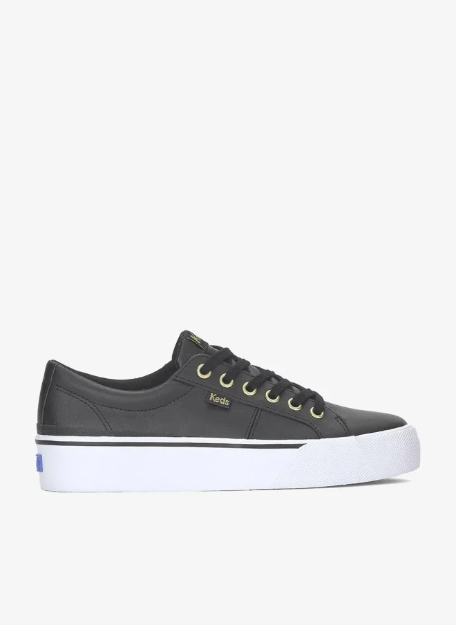 Keds Keds Women's Jump Kick Duo Leather  Casual Sneaker Black