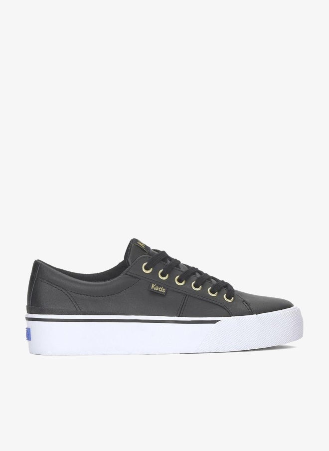 Keds Women's Jump Kick Duo Leather  Casual Sneaker Black - Image 1