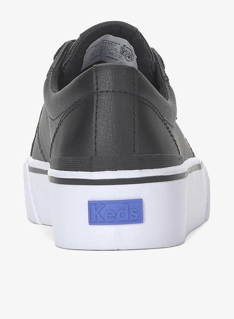 Keds Women's Jump Kick Duo Leather  Casual Sneaker Black - Image 2