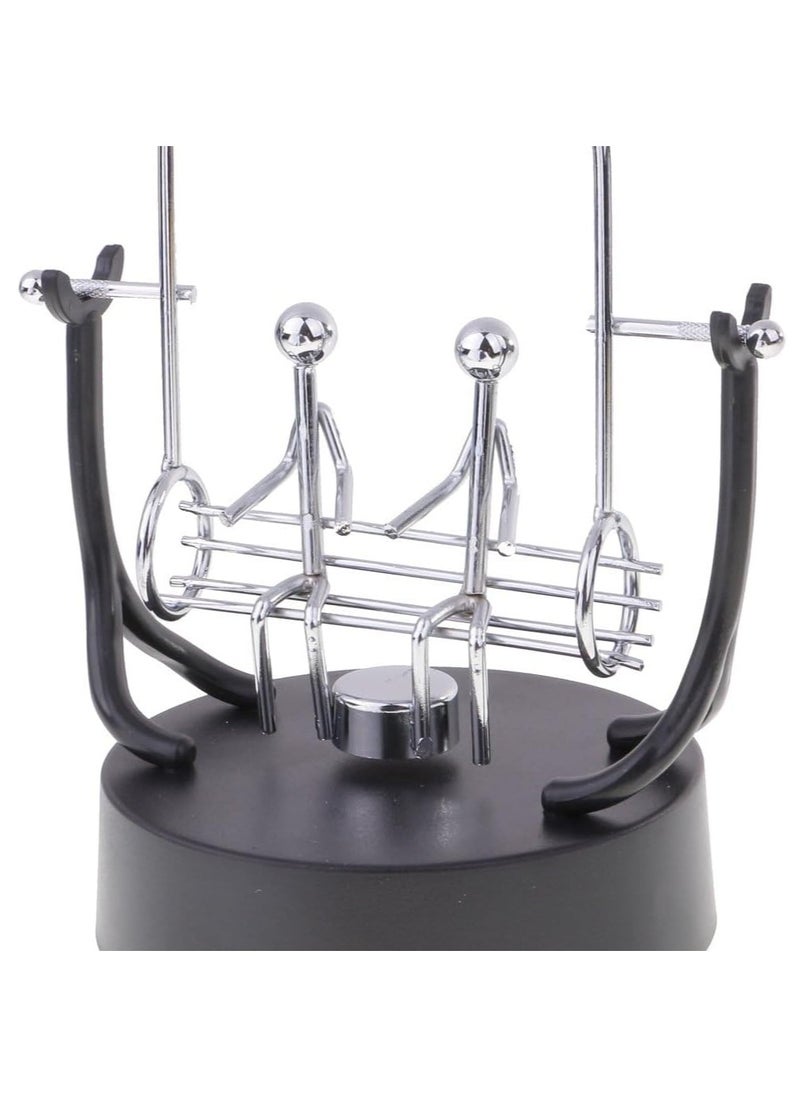 Rubik Kinetic Swing Lover Pendulum, Electronic Perpetual Motion Desk Toy for Office Home Decoration  - Image 4
