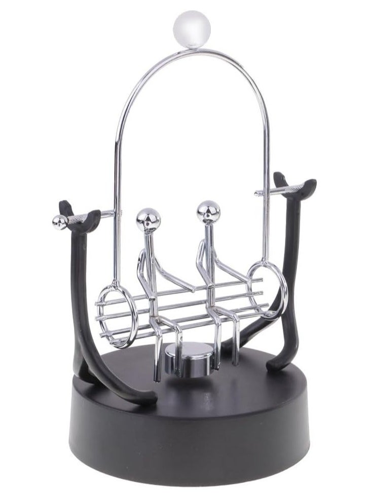 Rubik Kinetic Swing Lover Pendulum, Electronic Perpetual Motion Desk Toy for Office Home Decoration  - Image 3