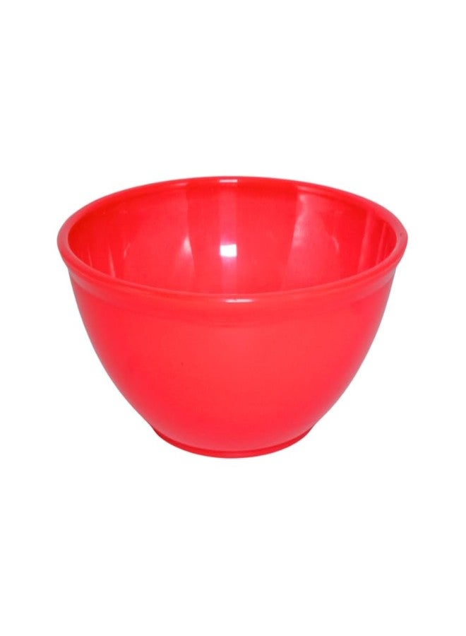 Simply Home Sigma-500 Food Grade Plastic Multipurpose Mixing Bowls,Salad,Soup,Microwave Safe,Unbreakable,Stackable,Lightweight for Kitchen,Serving,Cooking,Storage|Set of 6|Red - Image 5