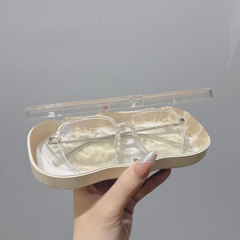 SWIUKPHE Cute Hard Shell Clear Eyeglass Case with Bow Design for Sunglasses and Reading Glasses - Image 3