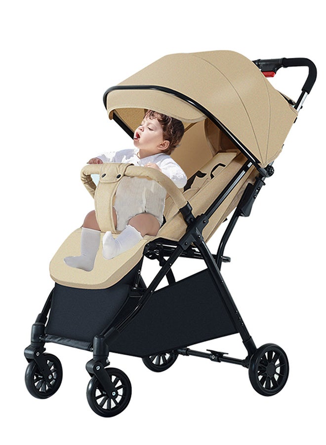 GOOTOY Auto Baby Stroller, Can Sit And Lie, Lightweight Single Stroller, Foldable And Portable Pram WIth Big Storage Basket, Travel Stroller For Newborn - Image 1