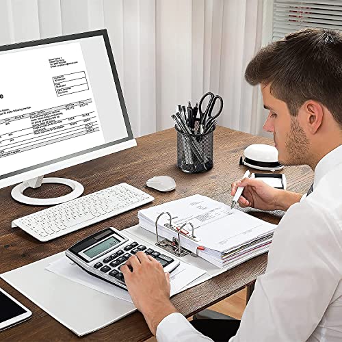 WeKonnect® Metal Mesh Pen Holder Desk Organizer | Multi-Functional Office Desktop Stationery Storage Pen Stand for School Office & Home | Pack of 2 Black - Image 5