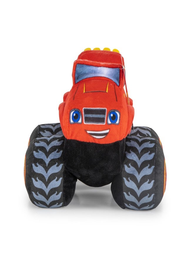 Jay Franco Monster Truck Plush Pillow Buddy - Soft Plushie Stuffed Pillow, Red - Blaze - Image 2