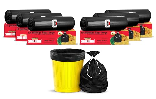 Shalimar Premium OXO Biodegradable Garbage Bag with Tie, 90 Bags, 60x81cm, Black, Heavy Duty Leak Proof Lavender Scented Trash Bags for Home and Office Use - Image 2