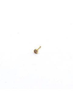 Real Gold Straight Nose Stud Piercing NP1001