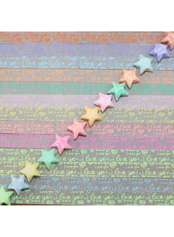 Aeojoor Origami Stars Papers Package DIY Paper, 600 Sheets - 20 Colors (Glows in the Dark) - Image 3