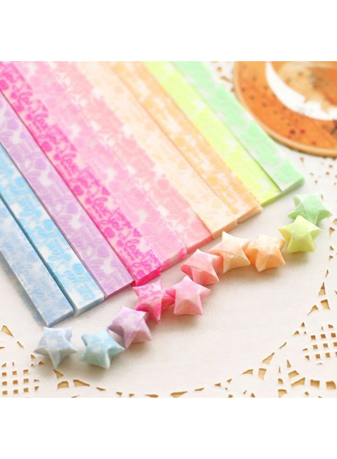 Aeojoor Origami Stars Papers Package DIY Paper, 600 Sheets - 20 Colors (Glows in the Dark) - Image 1