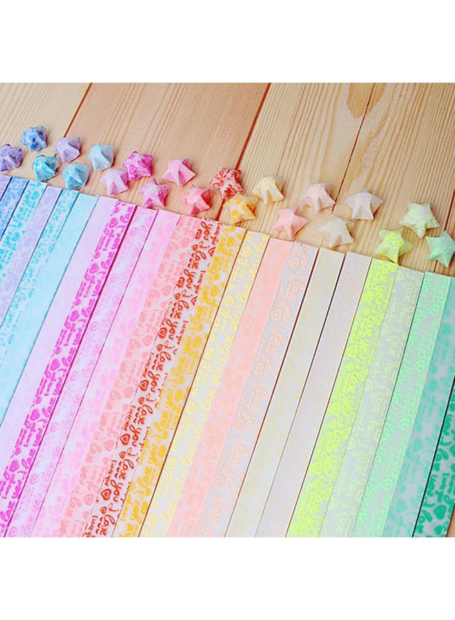Aeojoor Origami Stars Papers Package DIY Paper, 600 Sheets - 20 Colors (Glows in the Dark) - Image 4