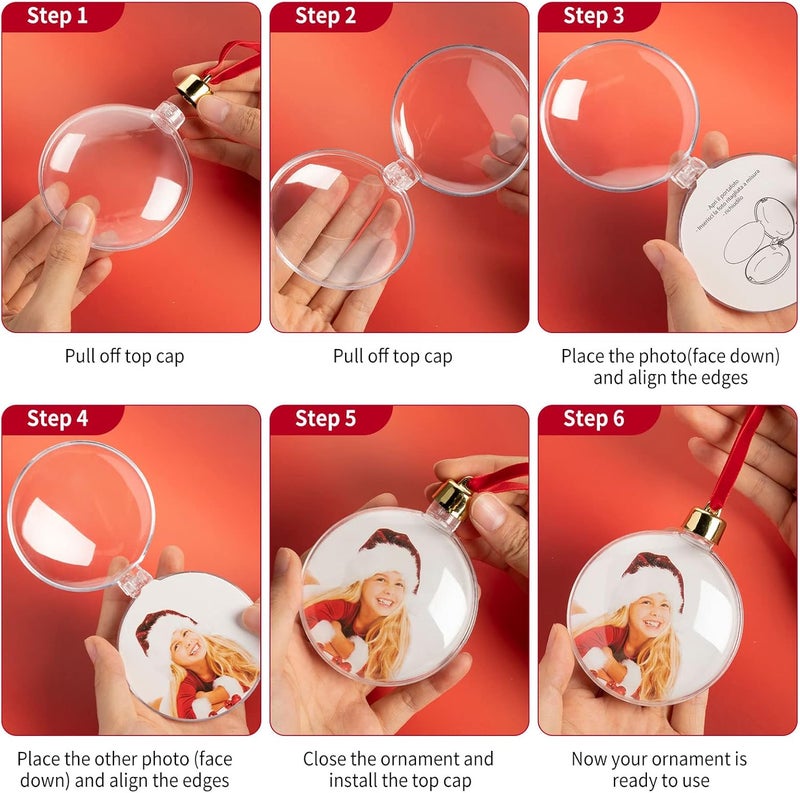 Yulejo كرات زينة الصور يوليجو 24 قطعة - Image 3