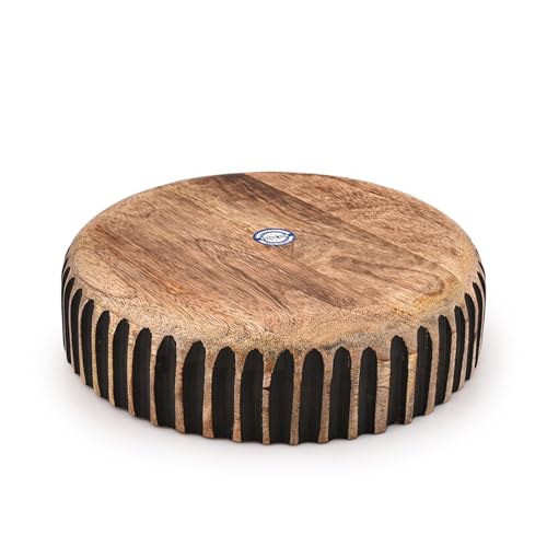 Mahasu Decorative Bowl MANGO WOOD Decorative Bowls for Home Decor - Organic Modern Home Decor Bowl Key Bowl, Candy Bowl, Smudge Bowl (10" X 10" X 2.5'') - Image 5