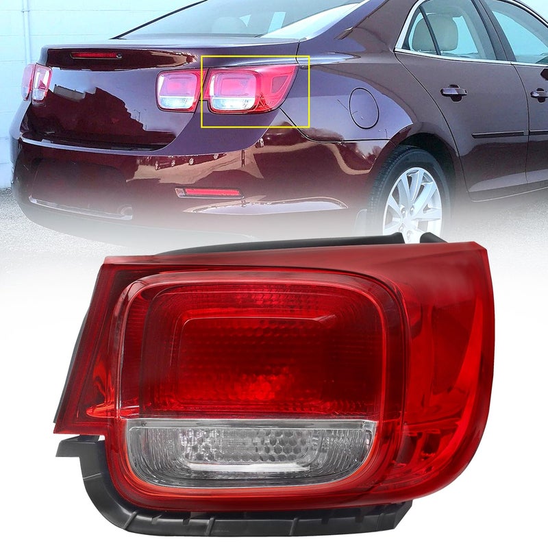 Tail Lights Assembly Fit For 2013 2014 2015 Chevy Malibu LT LS ECO Right Passenger Side Outer