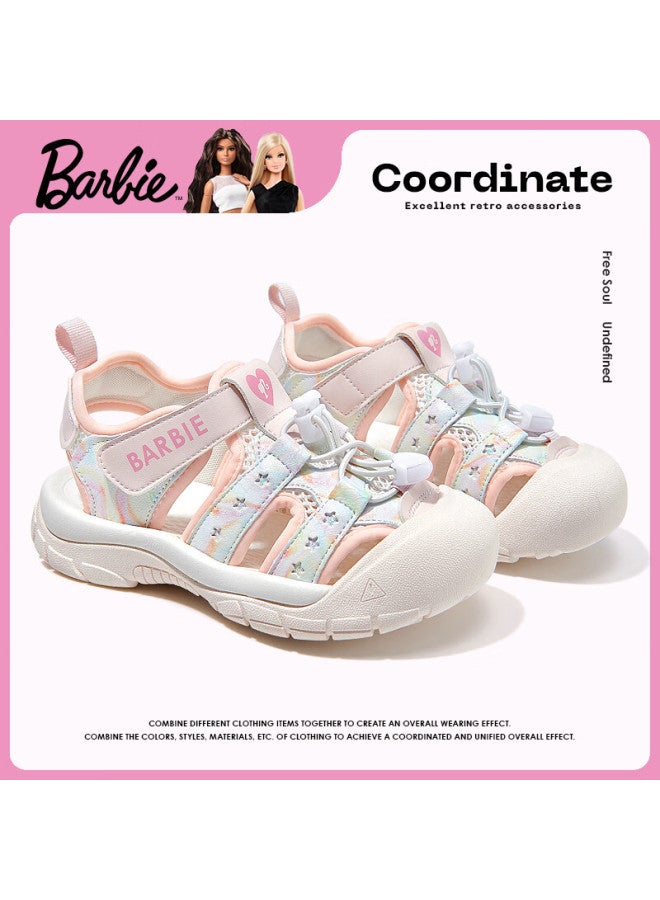 Barbie Girls Summer Sports Mesh Sandals Beach Outdoor Water Shoes Da6830 Pink Size 36 - Image 1