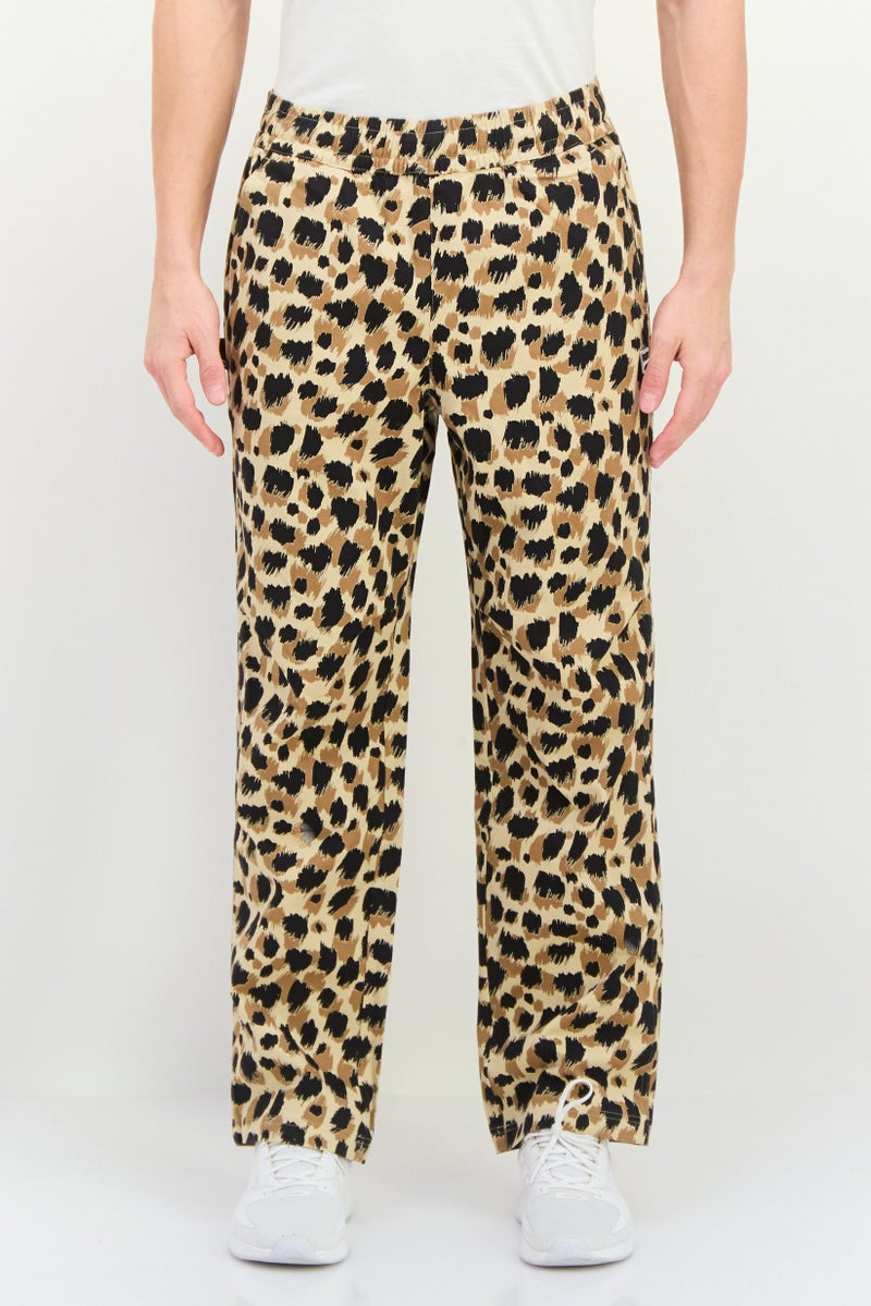 PUMA Men Relaxed Fit Outdoor Sweatpants, Black/Beige  - Image 1
