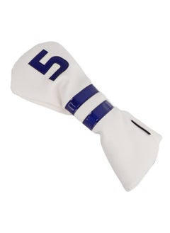 Thoraya Waterproof Golf Head Covers PU Leather Wood Club Headcover No. 5 Golf Head Protector CoverWhite  - Image 2