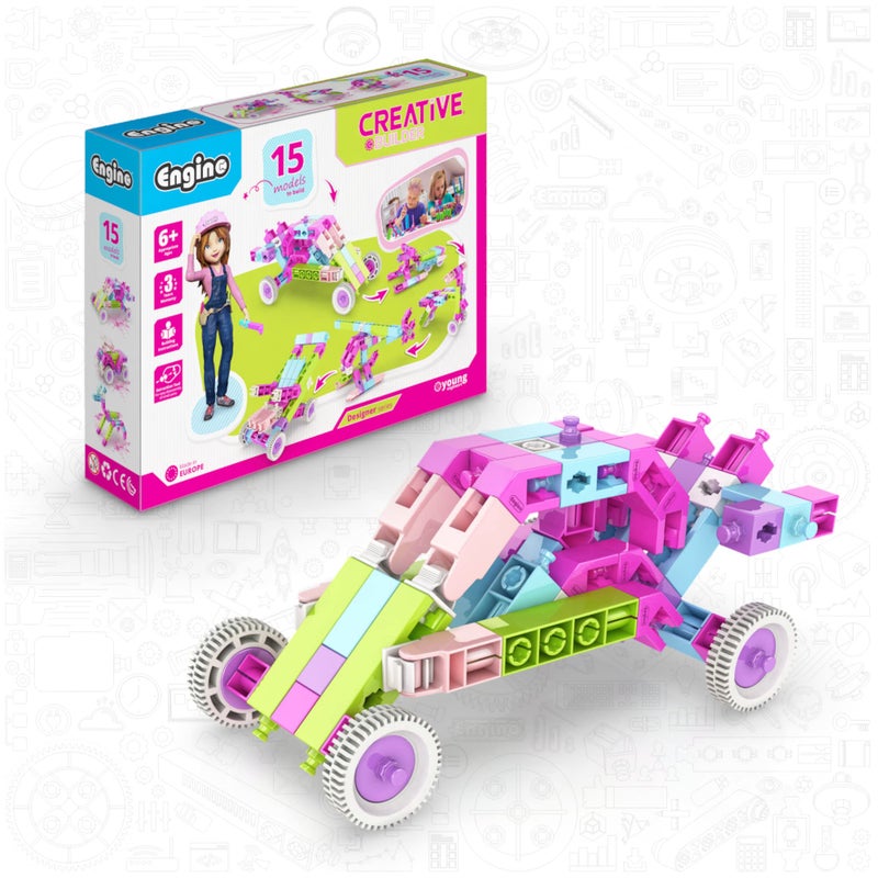 Engino STEM Girls Building Toys 15 Model Set Engineering Kit for Ages 6 Construction Toys STEM Projects for Young Inventors Gifts for Girls - Image 2