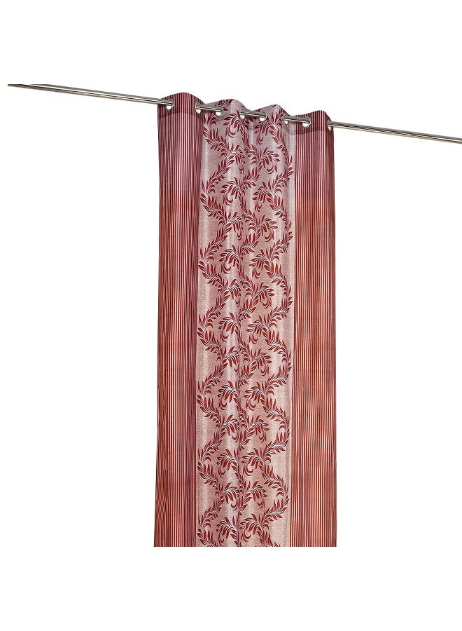 ستيتس Status Contract Maroon  floral  Colour Door Curtain size 121 x 274 cms - Image 1