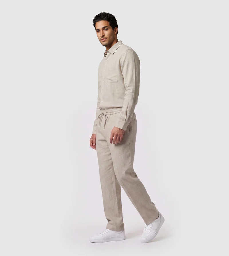 إف5 STRAIGHT FIT PANT-IVORY