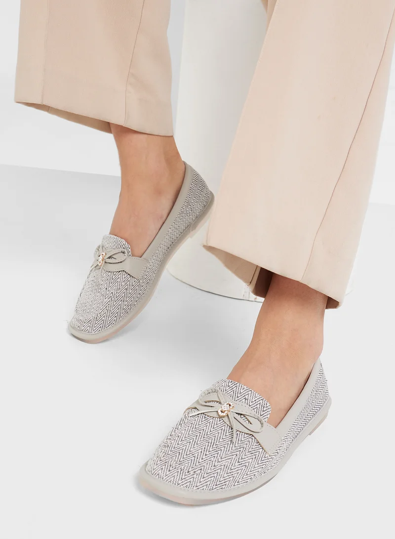 Pink Step Tweed Loafer