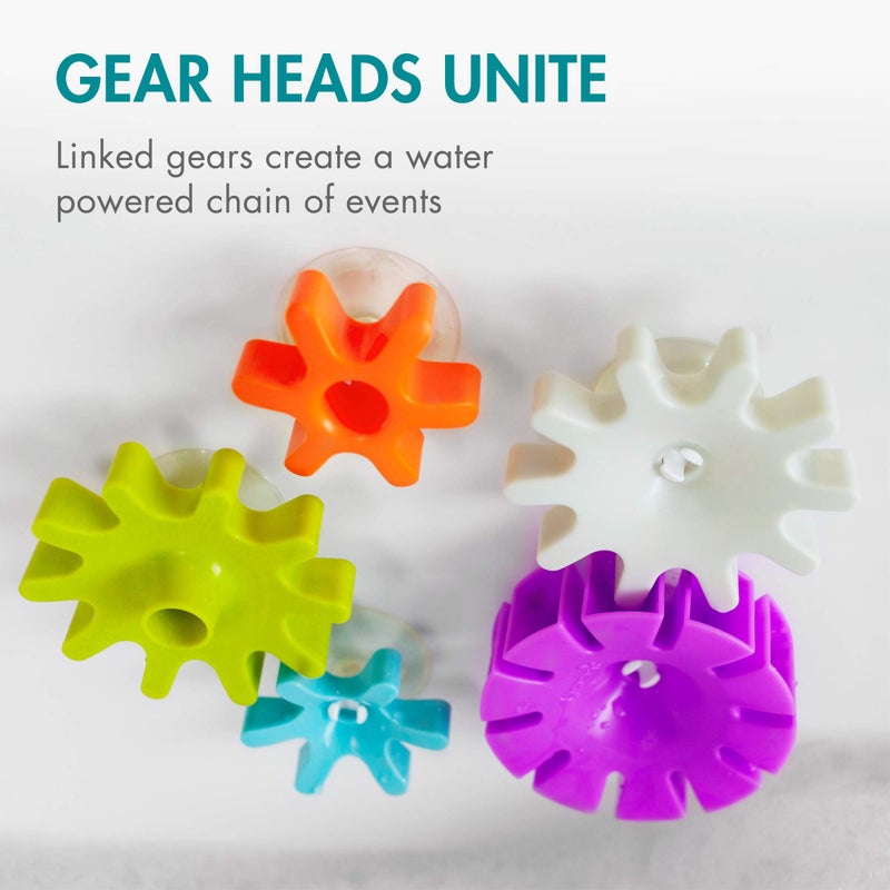 Boon Bundle Baby and Toddler Bath Toys - Includes Boon Pipes, Cogs, and Tubes Bathtub Toys - Toddler Sensory Toys - Multicolored - 13 Count - Ages 12 Months and Up - Image 5