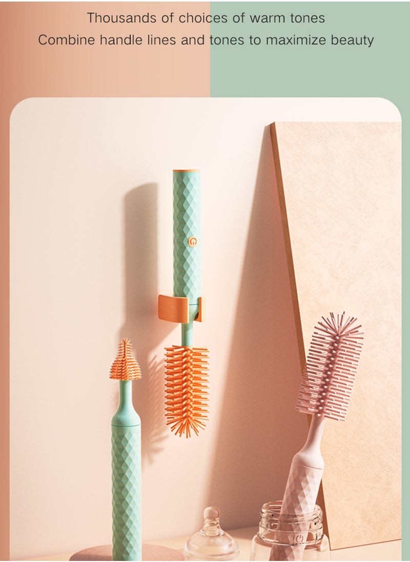 ALLTOMOM Electric Bottle Brush with Pacifier Brush 360° Rotating Long Handle for Baby Bottles and Cups  - Image 3