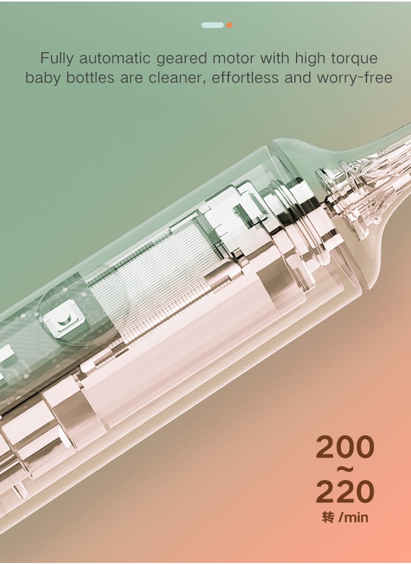 ALLTOMOM - Electric Bottle Brush with Pacifier Brush 360° Rotating Long Handle for Baby Bottles and Cups - Image 1