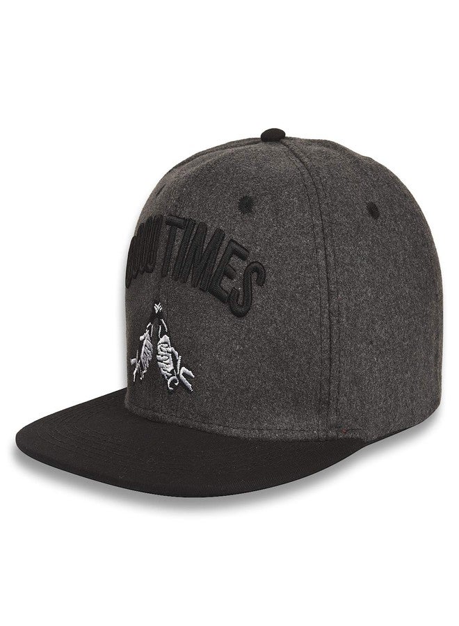 ILU Cap For Men Women Unisex Topi Head Branded Good Time Boy's Girl's Hip Hop Caps Adjustable Strap Summer Sports Gym Dance Cotton Free Size Woolen Fashion Baseball Snapback Winter Fleece (Dark Grey) - Image 2