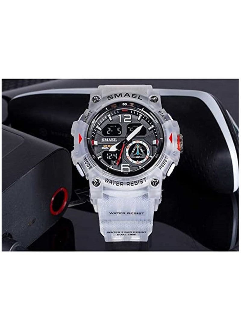 سميل ساعة رياضية رقمية خارجية ساعة يد LED ساعة توقيت مقاومة للماء - Image 2