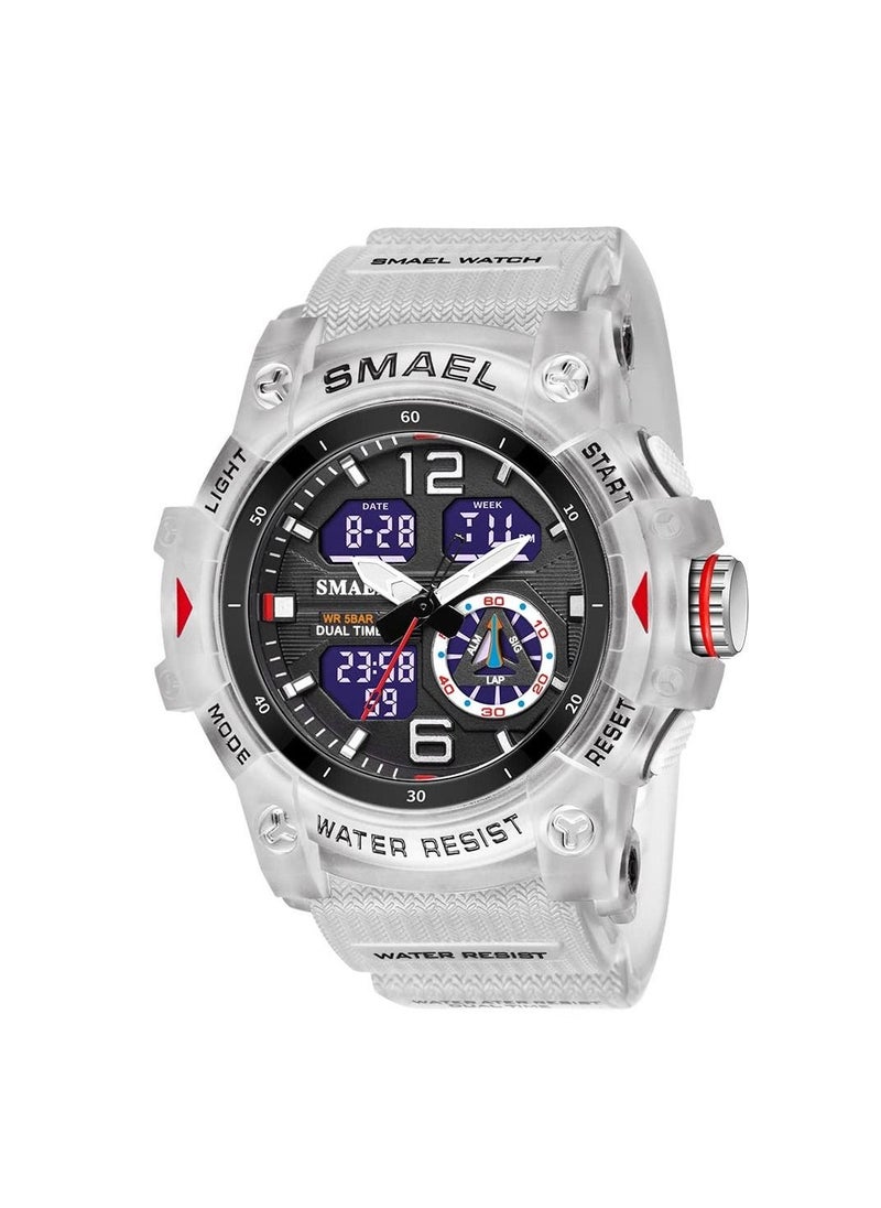 سميل ساعة رياضية رقمية خارجية ساعة يد LED ساعة توقيت مقاومة للماء - Image 1