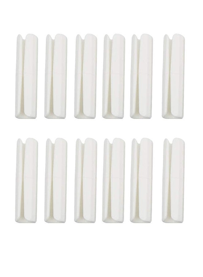 Alamic 12 Pack Bed Sheet Grippers Sheet Holders Fasteners Bed Sheet Clips Keep Sheets Snug for Mattresses with Raised Edge (White) - Image 1