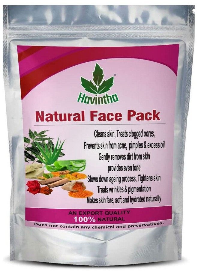 Havintha - Powder Face Pack For Skin Fairness Brightening Anti Aging Wrinkles Dark Circles Spots 227 Grams - Image 1