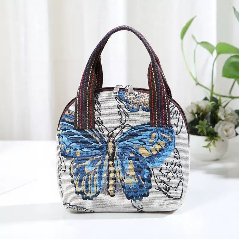 New Handbag Woven Ethnic Mobile Phone Change Small Cloth Bag - Image 2