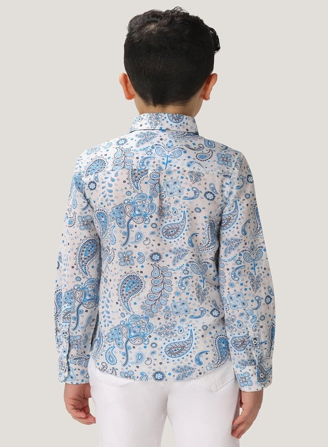 One Friday Kids Boys Multi Cotton Shirt Collar Shirt - Image 2
