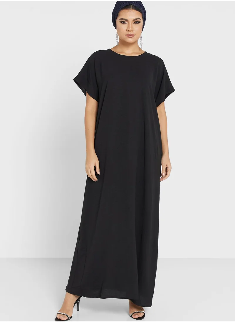 Khizana Embellished Detail Abaya With Sheila