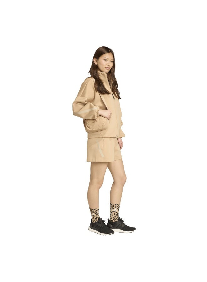 Adidas W Z.N.E. Tt Brown Training Track Tops For Women XS - Image 4